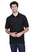 Devon & Jones D100 Mens Short Sleeve Polo Shirt Black Front