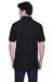 Devon & Jones D100 Mens Short Sleeve Polo Shirt Black Back