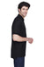 Devon & Jones D100 Mens Short Sleeve Polo Shirt Black Side