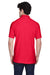Devon & Jones D100 Mens Short Sleeve Polo Shirt Red Back