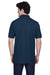 Devon & Jones D100 Mens Short Sleeve Polo Shirt Navy Blue Back
