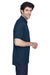 Devon & Jones D100 Mens Short Sleeve Polo Shirt Navy Blue Side