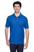 Devon & Jones D100 Mens Short Sleeve Polo Shirt French Blue Front