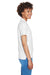 Devon & Jones D100W Womens Short Sleeve Polo Shirt White Side