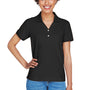 Devon & Jones Womens Short Sleeve Polo Shirt - Black