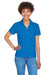 Devon & Jones D100W Womens Short Sleeve Polo Shirt Royal Blue Front