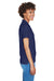 Devon & Jones D100W Womens Short Sleeve Polo Shirt Navy Blue Side