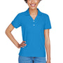 Devon & Jones Womens Short Sleeve Polo Shirt - French Blue