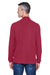 Devon & Jones D420 Mens Sueded Jersey Long Sleeve Mock Neck T-Shirt Red Back
