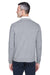 Devon & Jones D475 Mens Wrinkle Resistant V-Neck Sweater Heather Grey Back