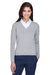 Devon & Jones D475W Womens Wrinkle Resistant V-Neck Sweater Heather Grey Front