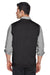 Devon & Jones D477 Mens Wrinkle Resistant V-Neck Sweater Vest Black Back