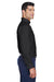 Devon & Jones D620 Mens Crown Woven Collection Wrinkle Resistant Long Sleeve Button Down Shirt w/ Pocket Black Side