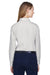 Devon & Jones D620W Womens Crown Woven Collection Wrinkle Resistant Long Sleeve Button Down Shirt Silver Grey Back