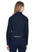 Devon & Jones D620W Womens Crown Woven Collection Wrinkle Resistant Long Sleeve Button Down Shirt Navy Blue Back