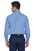 Devon & Jones D630 Mens Crown Woven Collection Wrinkle Resistant Long Sleeve Button Down Shirt w/ Pocket Light Blue Back