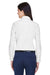 Devon & Jones D630W Womens Crown Woven Collection Wrinkle Resistant Long Sleeve Button Down Shirt White Back