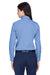 Devon & Jones D630W Womens Crown Woven Collection Wrinkle Resistant Long Sleeve Button Down Shirt Light Blue Back