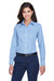Devon & Jones D640W Womens Crown Woven Collection Wrinkle Resistant Long Sleeve Button Down Shirt French Blue Front