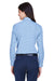 Devon & Jones D640W Womens Crown Woven Collection Wrinkle Resistant Long Sleeve Button Down Shirt French Blue Back