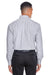 Devon & Jones D645 Mens Crown Woven Collection Wrinkle Resistant Long Sleeve Button Down Shirt w/ Pocket Navy Blue Back