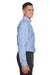 Devon & Jones D645 Mens Crown Woven Collection Wrinkle Resistant Long Sleeve Button Down Shirt w/ Pocket French Blue Side