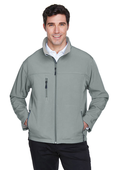 Devon & Jones D995 Mens Wind & Water Resistant Full Zip Jacket Charcoal Grey Front