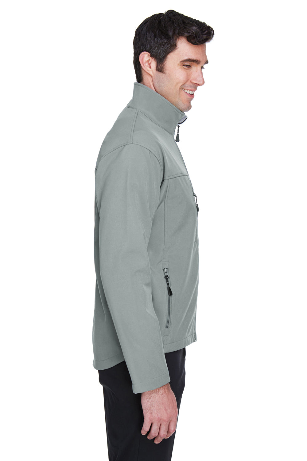 Devon & Jones D995 Mens Wind & Water Resistant Full Zip Jacket Charcoal Grey Side
