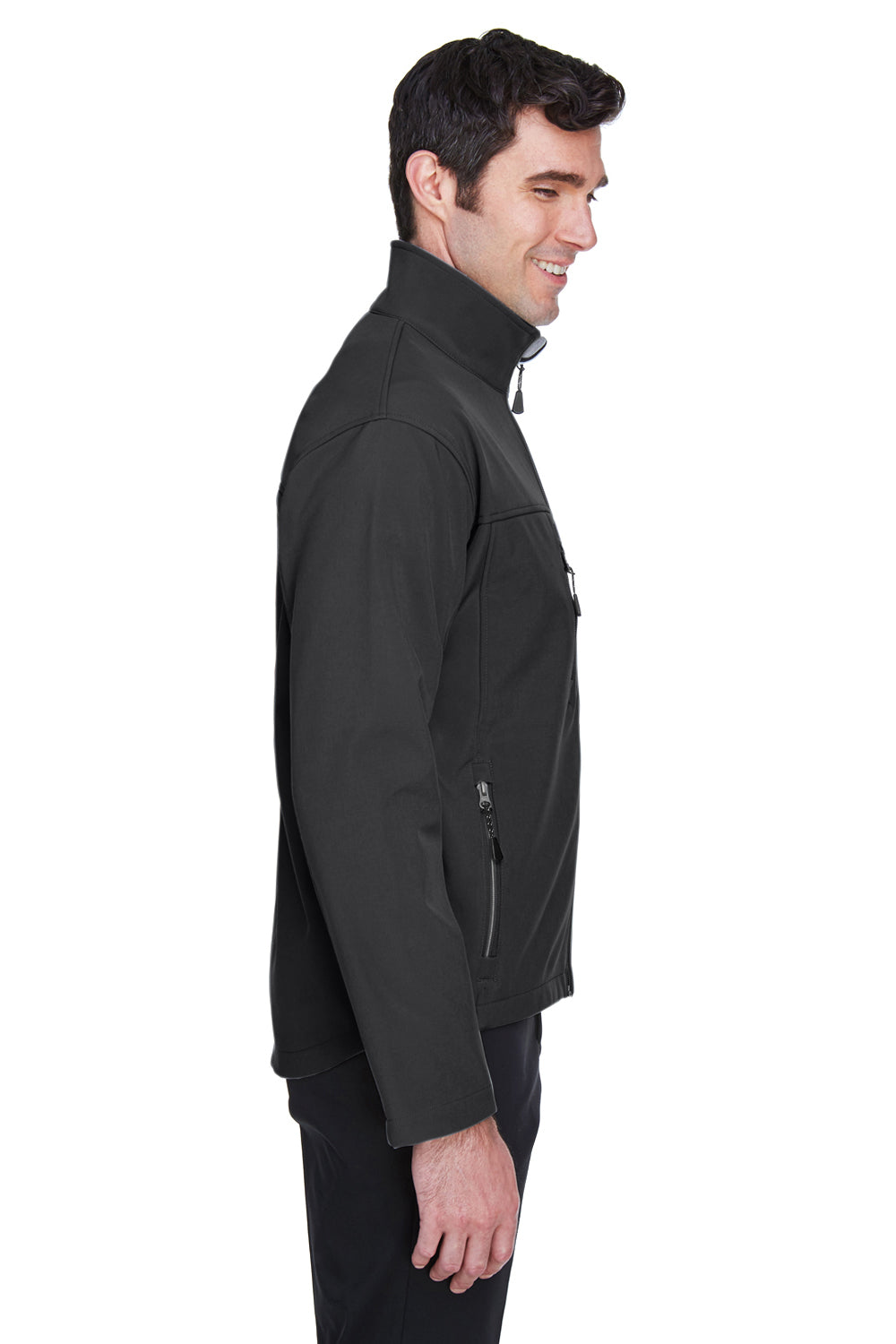 Devon & Jones D995 Mens Wind & Water Resistant Full Zip Jacket Black Side