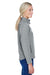 Devon & Jones D995W Womens Wind & Water Resistant Full Zip Jacket Charcoal Grey Side