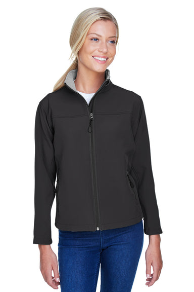 Devon & Jones D995W Womens Wind & Water Resistant Full Zip Jacket Black Front