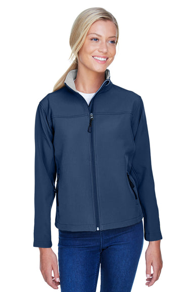Devon & Jones D995W Womens Wind & Water Resistant Full Zip Jacket Navy Blue Front