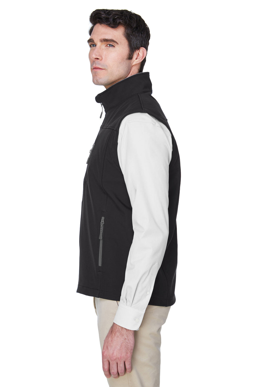 Devon & Jones D996 Mens Wind & Water Resistant Full Zip Vest Black Side