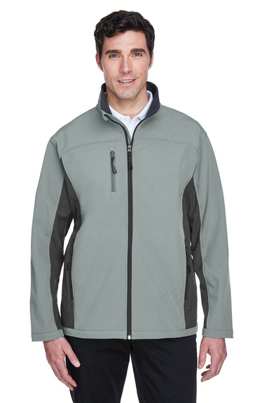 Devon & Jones D997 Mens Wind & Water Resistant Full Zip Jacket Charcoal Grey/Dark Grey Front