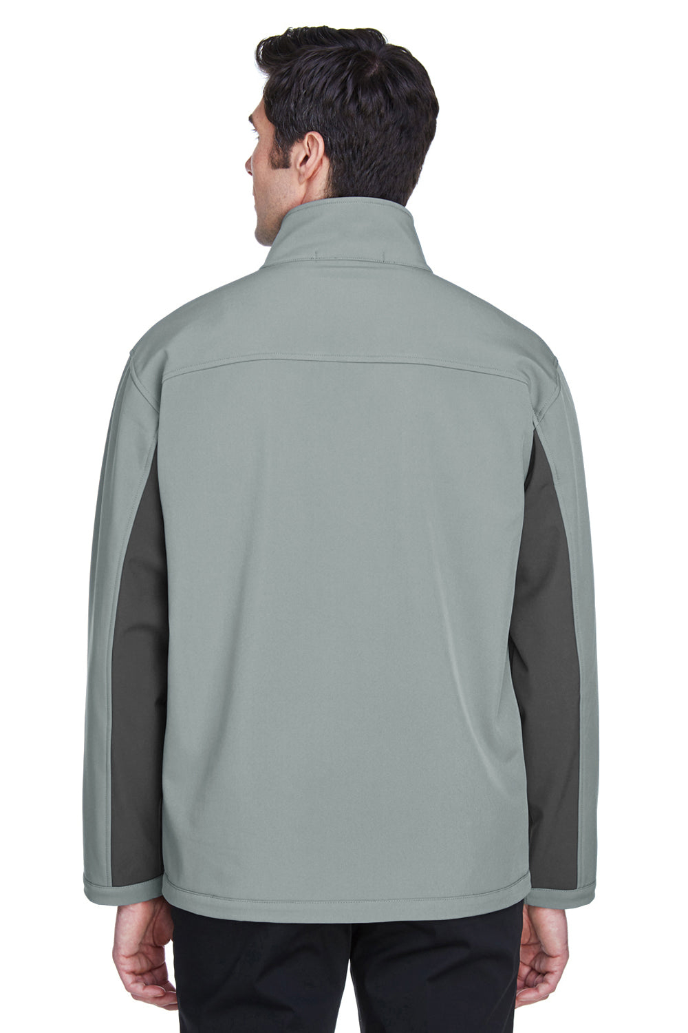 Devon & Jones D997 Mens Wind & Water Resistant Full Zip Jacket Charcoal Grey/Dark Grey Back
