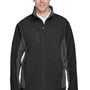 Devon & Jones Mens Wind & Water Resistant Full Zip Jacket - Black/Dark Grey