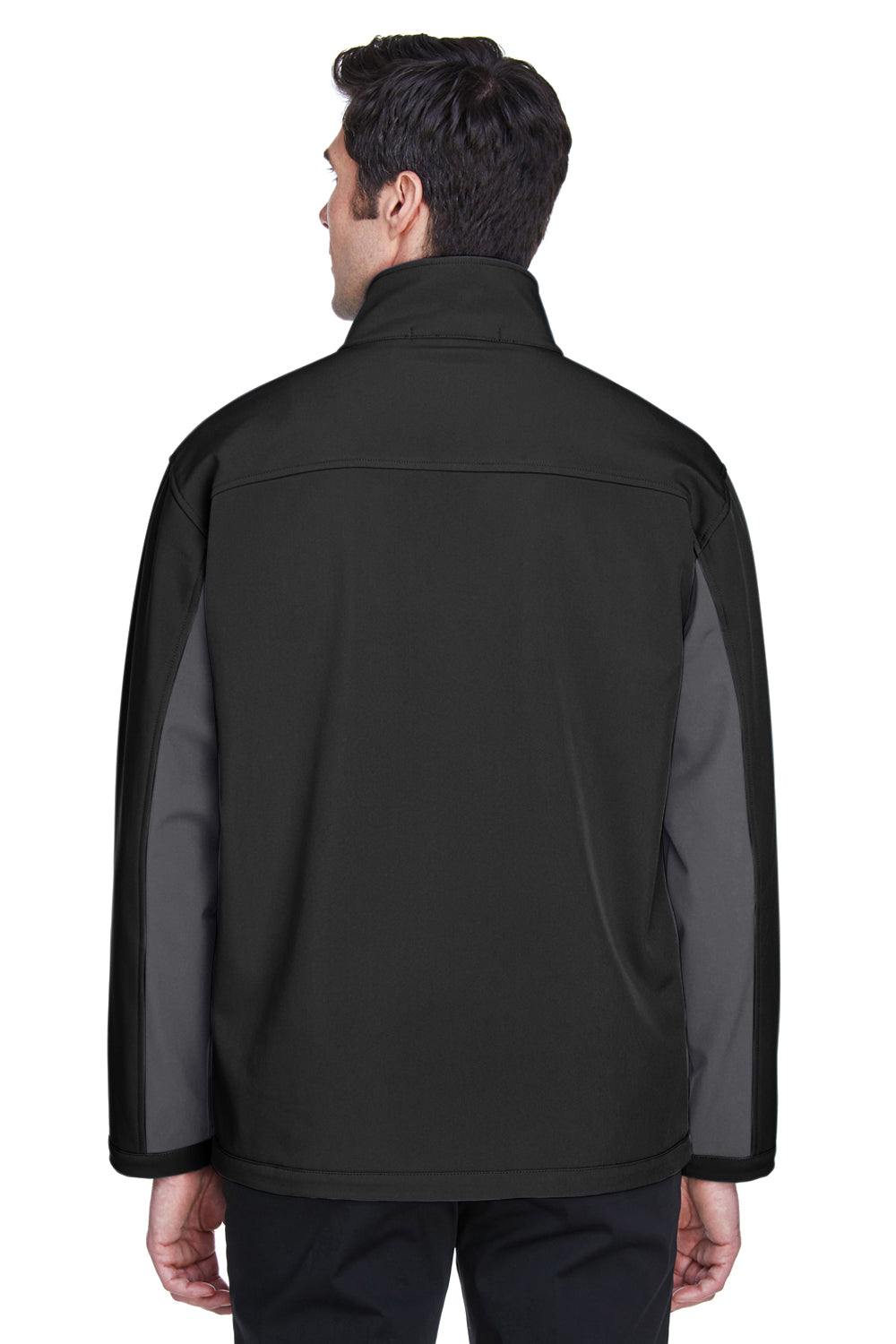 Devon & Jones D997 Mens Wind & Water Resistant Full Zip Jacket Black/Dark Grey Back