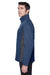 Devon & Jones D997 Mens Wind & Water Resistant Full Zip Jacket Navy Blue/Dark Grey Side