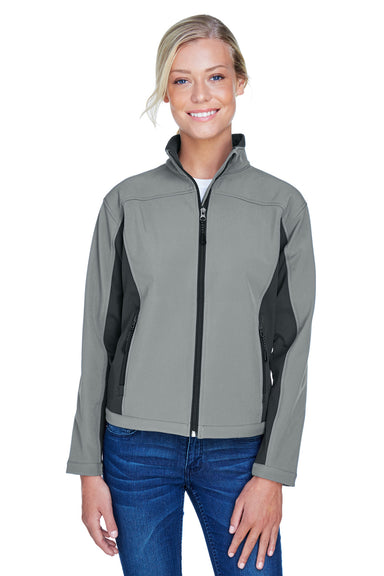 Devon & Jones D997W Womens Wind & Water Resistant Full Zip Jacket Charcoal Grey/Dark Grey Front