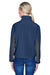 Devon & Jones D997W Womens Wind & Water Resistant Full Zip Jacket Navy Blue/Dark Grey Back
