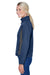 Devon & Jones D997W Womens Wind & Water Resistant Full Zip Jacket Navy Blue/Dark Grey Side