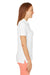 Devon & Jones DG100W Womens New Classics Performance Moisture Wicking Short Sleeve Polo Shirt White Side