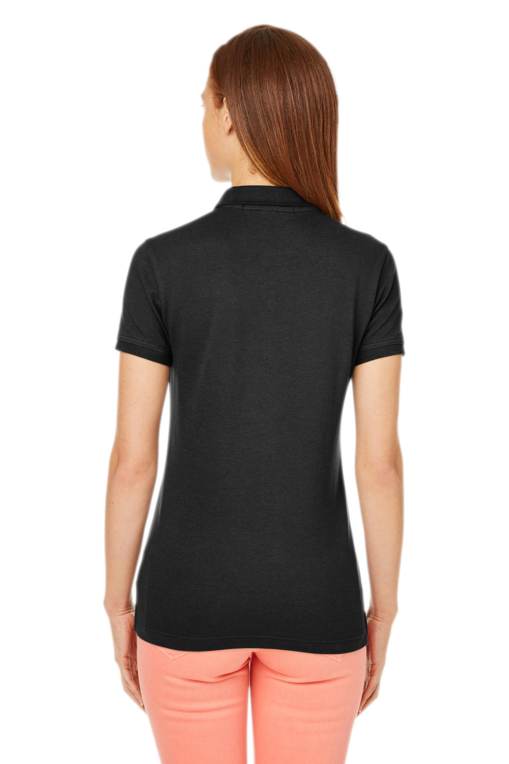 Devon & Jones DG100W Womens New Classics Performance Moisture Wicking Short Sleeve Polo Shirt Black Back