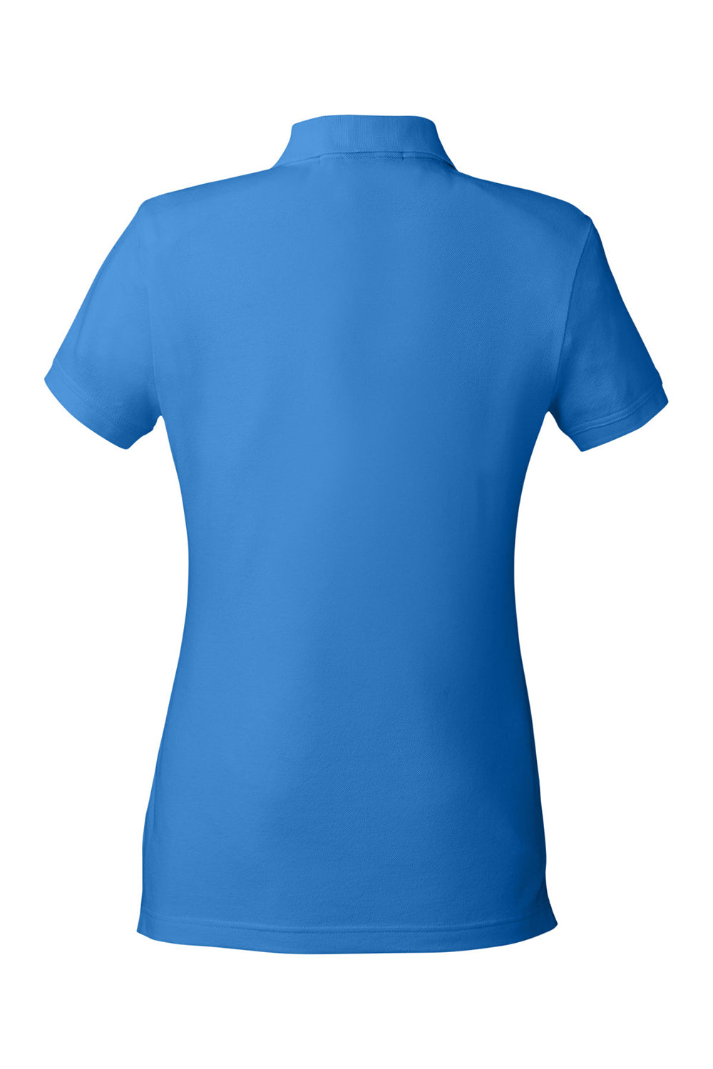 Devon & Jones DG100W Womens New Classics Performance Moisture Wicking Short Sleeve Polo Shirt French Blue Flat Back