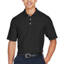 Devon & Jones Mens DryTec20 Performance Moisture Wicking Short Sleeve Polo Shirt - Black