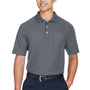 Devon & Jones Mens DryTec20 Performance Moisture Wicking Short Sleeve Polo Shirt w/ Pocket - Graphite Grey