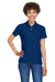 Devon & Jones DG150W Womens DryTec20 Performance Moisture Wicking Short Sleeve Polo Shirt Royal Blue Front