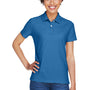 Devon & Jones Womens DryTec20 Performance Moisture Wicking Short Sleeve Polo Shirt - French Blue