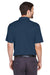 Devon & Jones DG200 Mens Pima-Tech Moisture Wicking Short Sleeve Polo Shirt Navy Blue Back