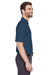 Devon & Jones DG200 Mens Pima-Tech Moisture Wicking Short Sleeve Polo Shirt Navy Blue Side